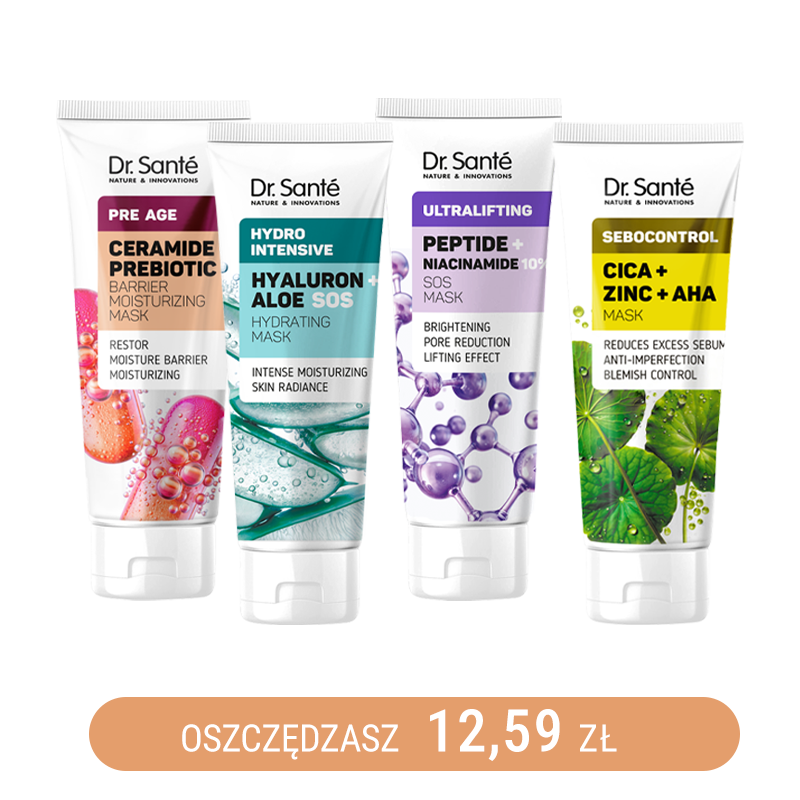 Zestaw maseczek do twarzy Dr. Sante