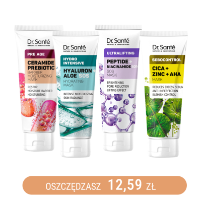 Zestaw maseczek do twarzy Dr. Sante