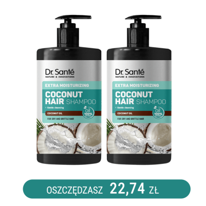 Coconut Hair Szampon Dr. Sante 1000ml x2