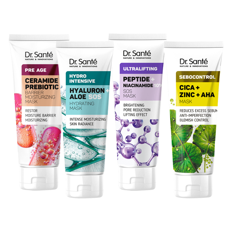 Zestaw maseczek do twarzy Dr. Sante