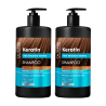 Zestaw Keratin Szampon Dr. Sante 1000ml x2