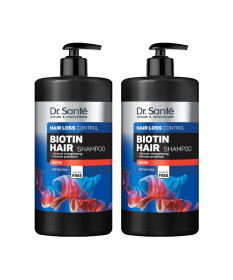 ZESTAW Biotin Hair Szampon Dr. Sante 1000ml x2