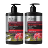 Zestaw BLACK CASTOR OIL Szampon Dr. Sante x2