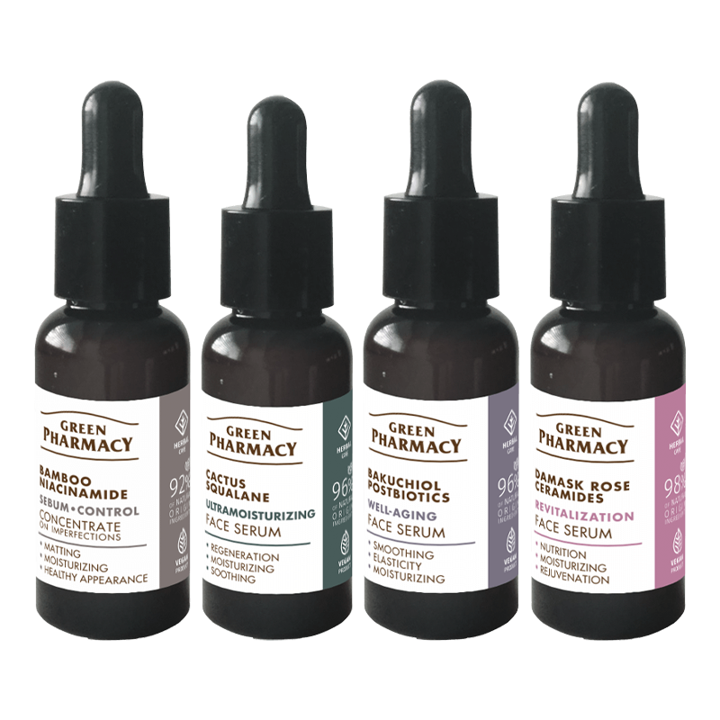 Zestaw Perły Rynku 2025 Sera do twarzy Green Pharmacy