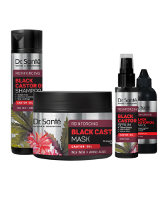 Zestaw z olejem rycynowym Zdrowe Włosy Dr. Sante
