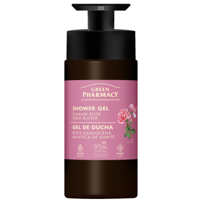 Żel pod prysznic róża damasceńska i masło shea Green Pharmacy 739 ml