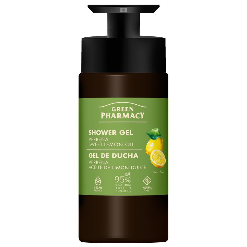 Żel pod prysznic werbena i olejek ze słodkiej cytryny Green Pharmacy 739ml