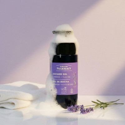 Żel pod prysznic lawenda i olej lniany Green Pharmacy 739 ml