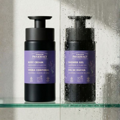 Żel pod prysznic lawenda i olej lniany Green Pharmacy 739 ml