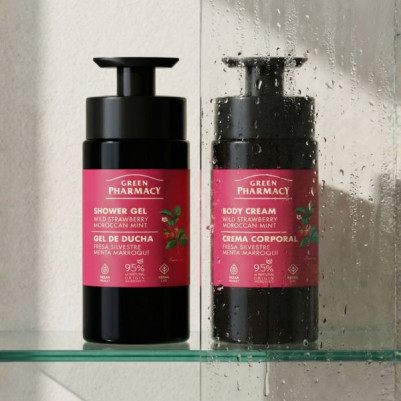 Żel pod prysznic poziomka i mięta marokańska Green Pharmacy 739 ml
