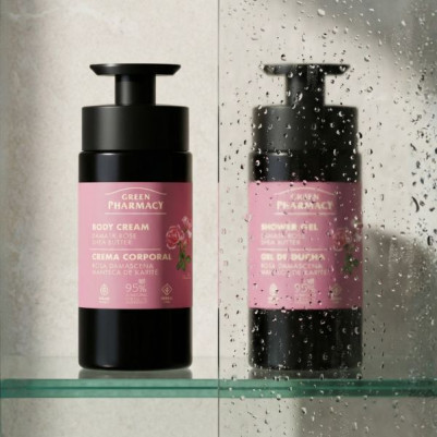 Krem do ciała róża damasceńska i masło shea Green Pharmacy 739ml
