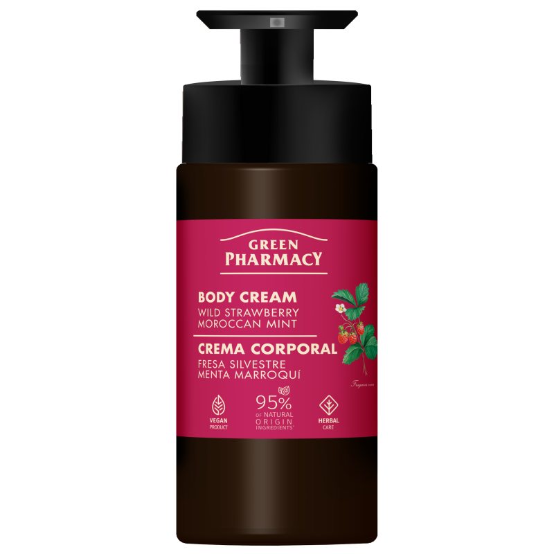 Krem do ciała poziomka i mięta marokańska Green Pharmacy 739 ml