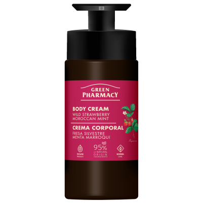 Krem do ciała poziomka i mięta marokańska Green Pharmacy 739 ml