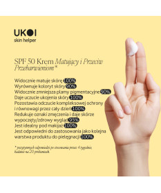 Ukoi SPF 50 Krem Matujący i Przeciw Przebarwieniom 50ml