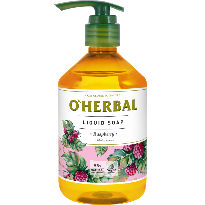O'HERBAL Mydło w płynie z ekstraktem z Malin 500 ml