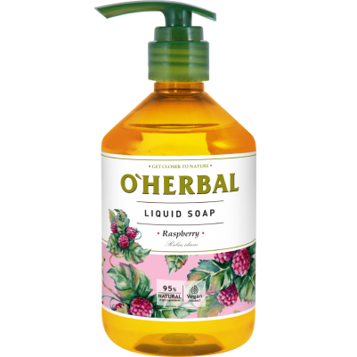 O'HERBAL Mydło w płynie z ekstraktem z Malin 500 ml