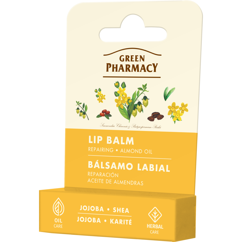 Green Pharmacy Regenerujący  balsam do ust jojoba i masło shea 3,6g