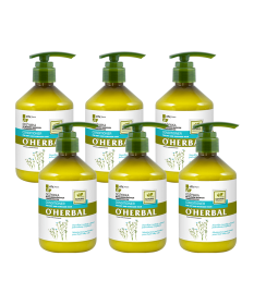 Odżywka do włosów suchych i zniszczonych z ekstraktem lnu O'Herbal 500ml x6