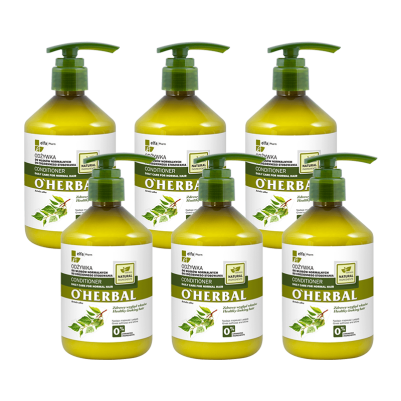Odżywka do włosów normalnych do codziennego stosowania z ekstraktem z brzozy O'Herbal 500ml x6