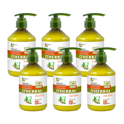 Odżywka wzmacniająca włosy z ekstraktem z kłącza tataraku O'Herbal 500ml x6