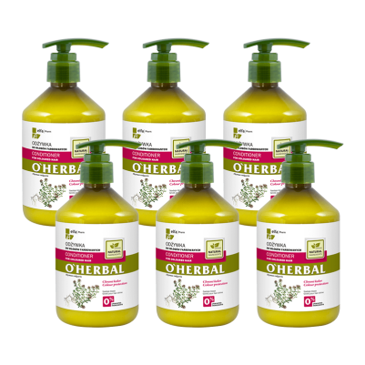 Odżywka do włosów farbowanych z ekstraktem z tymianku O'Herbal 500ml x6