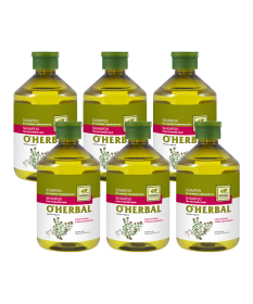 Szampon do włosów farbowanych z ekstraktem z tymianku O'Herbal 500ml x6