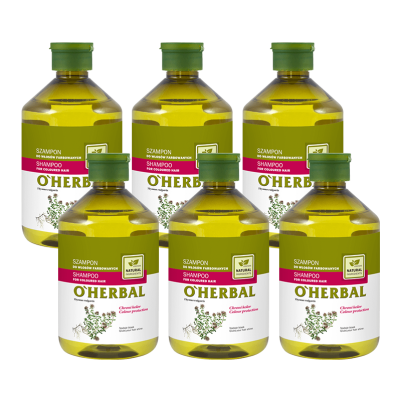 Szampon do włosów farbowanych z ekstraktem z tymianku O'Herbal 500ml x6