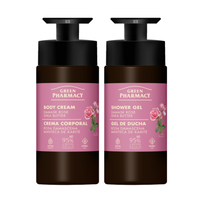 Zestaw XL do pielęgnacji ciała z różą damasceńską i masłem shea Green Pharmacy