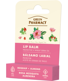Green Pharmacy Ochronny balsam do ust dzika róża i olej migdałowy 3,6 g