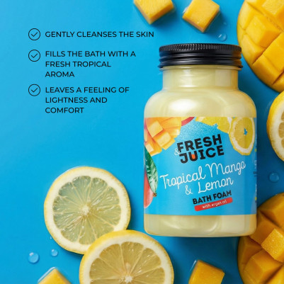 Pianka do kąpieli Tropical Mango & Lemon Fresh Juice 550ml