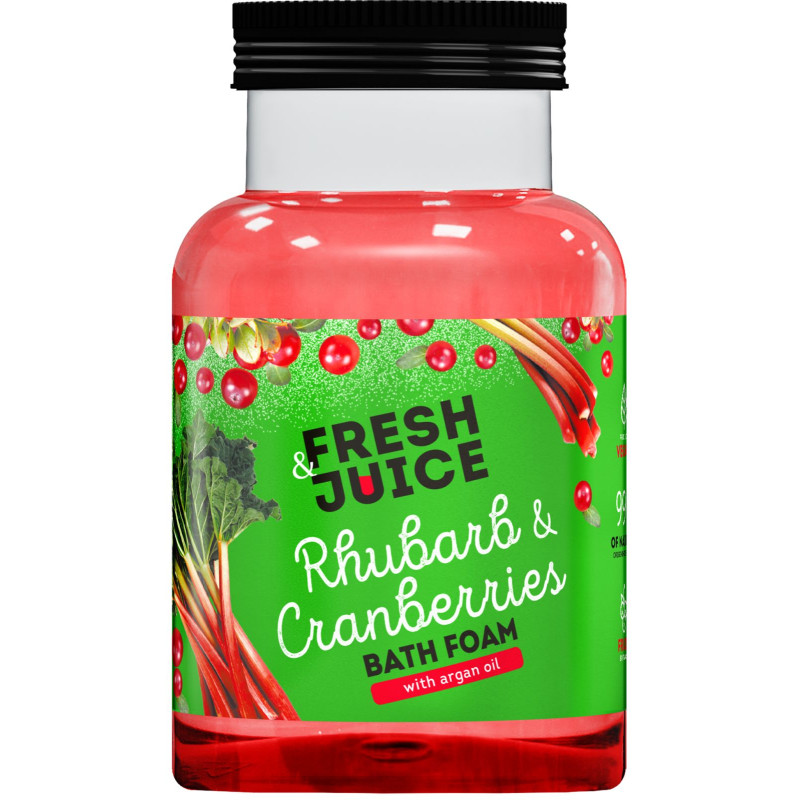 Pianka do kąpieli Rhubard & Cranberries Fresh Juice 550ml