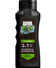 Cool Men Ultramint Szampon i żel  pod prysznic 3 w 1 400ml
