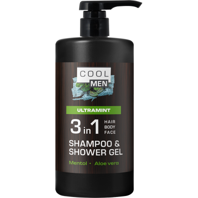 Ultramint Szampon i żel  pod prysznic 3 w 1 Cool Men 1000ml