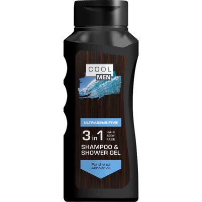 Cool Men Ultrasensitive Szampon I Żel pod prysznic 3 w 1 400 ml