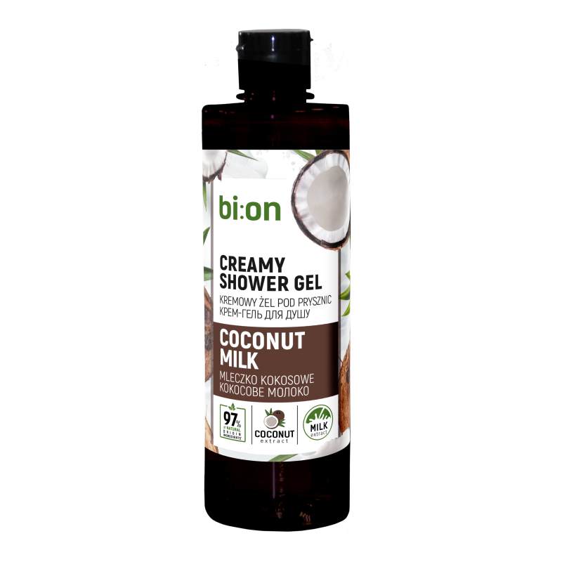 bi:on Kremowy żel pod prysznic Mleczko Kokosowe 473 ml
