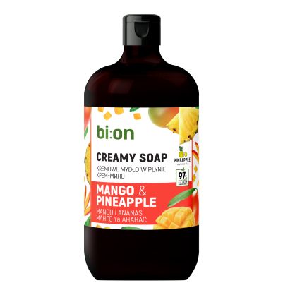 Kremowe mydło w płynie  Mango i Ananas bi:on 946ml