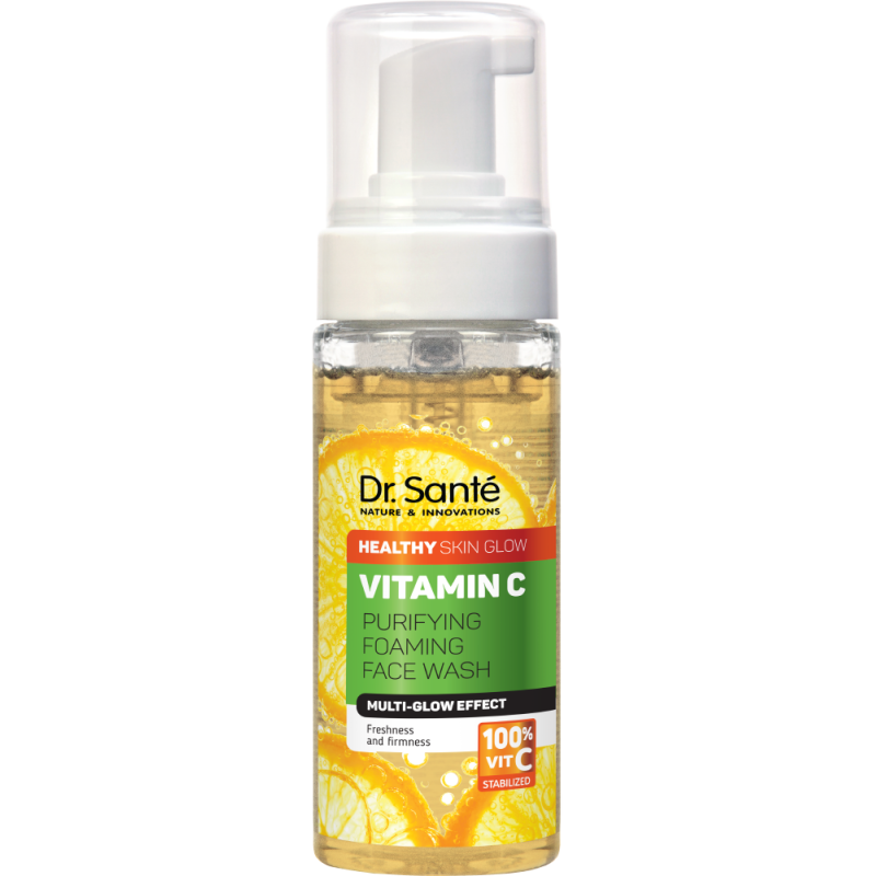 Vitamin C Oczyszczająca pianka do mycia twarzy Dr. Santé 150ml
