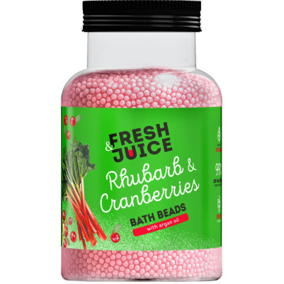 Perełki do kąpieli Rhubard & Cranberries Fresh Juice 450 g