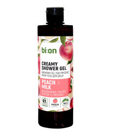 Kremowy żel pod prysznic Brzoskwinia i Mleko bi:on 473ml