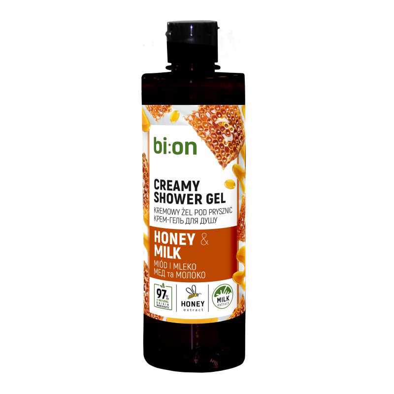 Kremowy żel pod prysznic Miód i Mleko bi:on 473ml