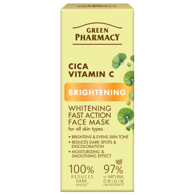 Cica + Witamina C Wybielająca maska do twarzy o szybkim działaniu Green Pharmacy 50ml