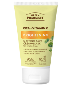 Cica + Witamina C Rozświetlająca nocna maseczka-krem do twarzy Green Pharmacy 50ml