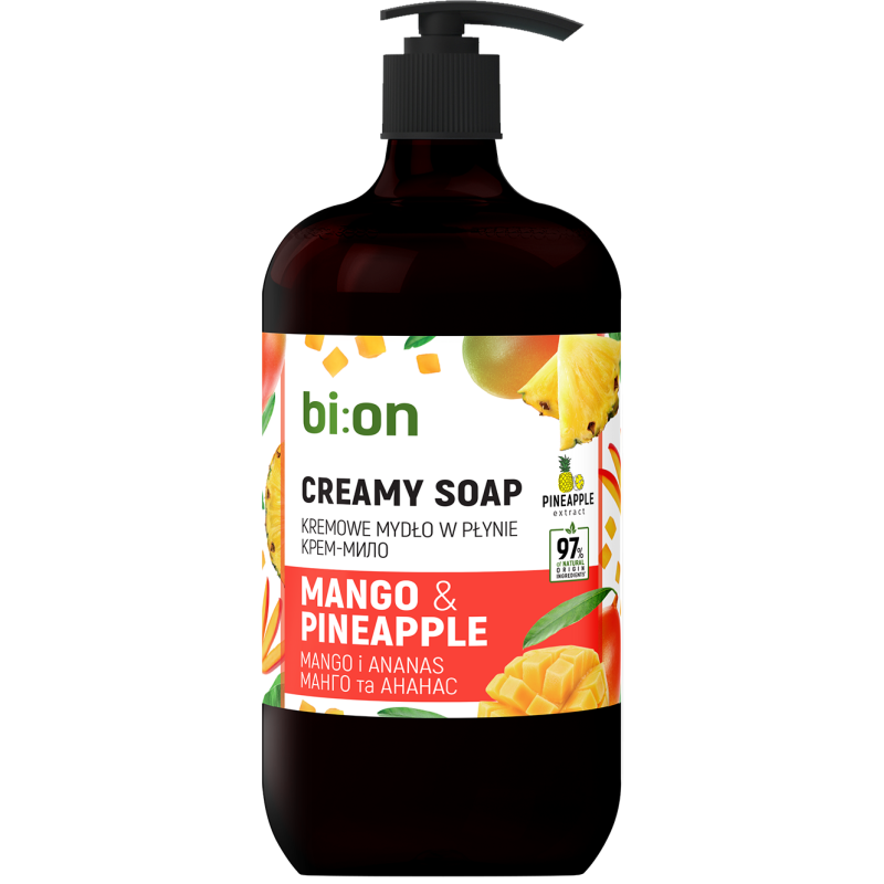 Kremowe mydło w płynie  Mango i Ananas bi:on 946ml Pompka