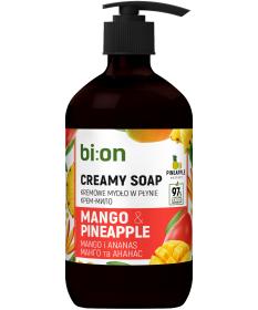 Kremowe mydło w płynie Mango i Ananas bi:on 473ml