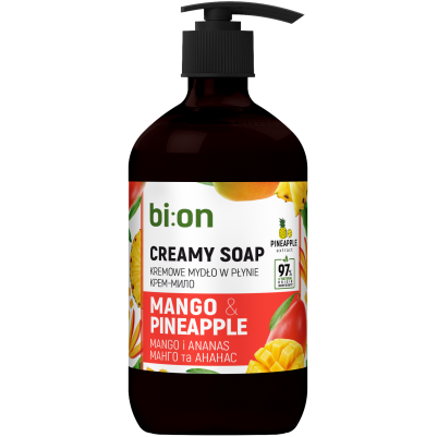 Kremowe mydło w płynie Mango i Ananas bi:on 473ml