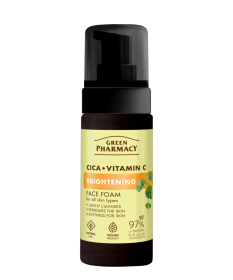 Cica + Witamina C Rozświetlająca pianka do mycia twarzy Green Pharmacy 150ml