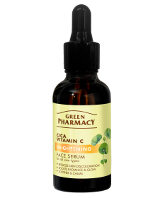 Cica + Witamina C Serum do twarzy rozświetlające Green Pharmacy 30 ml