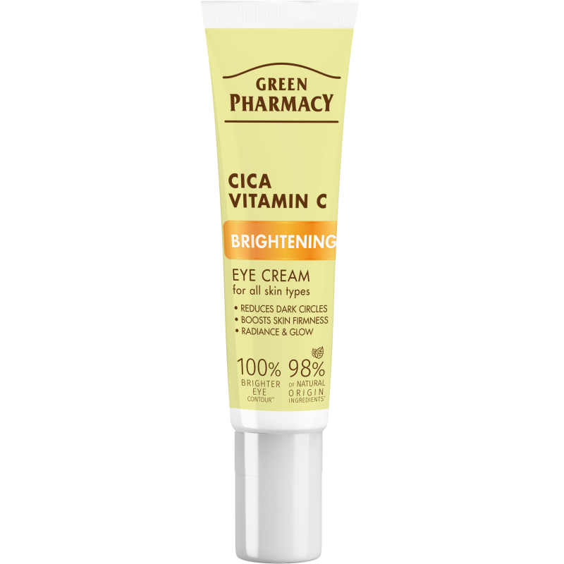 Cica + Witamina C Rozświetlający krem pod oczy Green Pharmacy 15ml