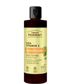 Cica + Witamina C Rozświetlający tonik do twarzy Green Pharmacy 200ml