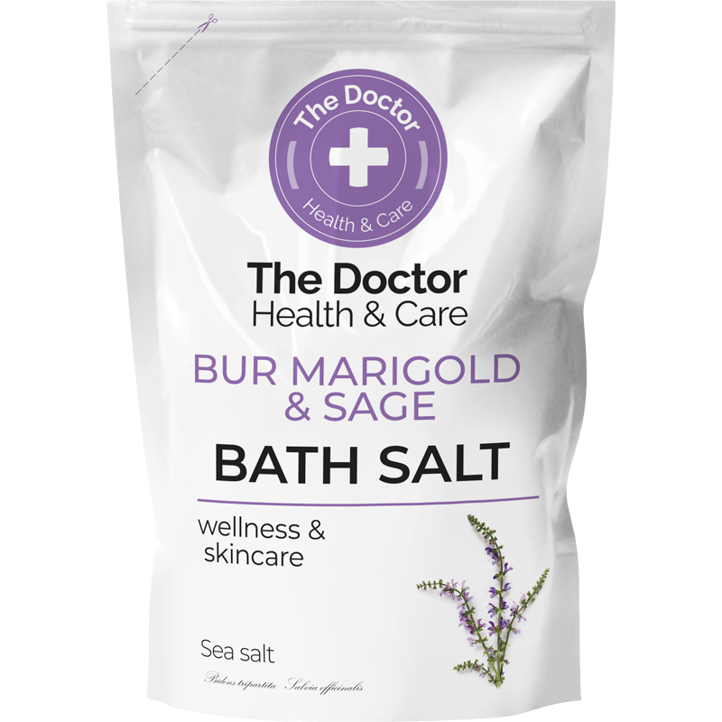 Sól do kąpieli z nagietkiem i szałwią The Doctor + Health & Care 500g